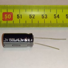Конденсатор электролитический 1500мкФ 6,3В